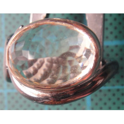 Sarı doğal Taşlı Gümüş Yüzük_1224