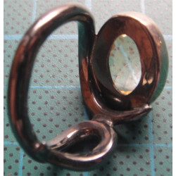 Sarı doğal Taşlı Gümüş Yüzük_1224