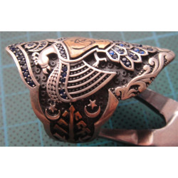 Çift Başlı Kartal Kemankeş Gümüş Erkek Yüzük_1228