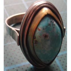 Turkuaz Taşlı Gümüş Yüzük_1234