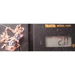 Kedi Formunda Doğal Taştı Gümüş Kolye Ucu_1597