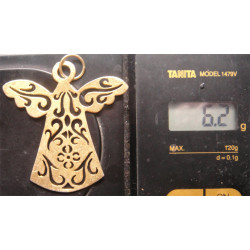 Melek Formunda Gümüş Kolye_415