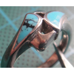 Turkuaz Taşlı Gümüş Yüzük_1262