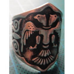 Çift Başlı Kartal Gümüş Erkek Yüzük_1270