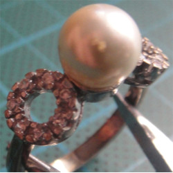 İncili Gümüş Yüzük_1278