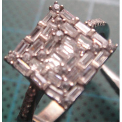 Baget Taşlı Gümüş Yüzük_1293