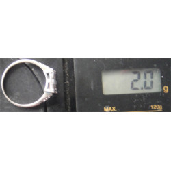 Baget Taşlı Gümüş Yüzük_1293