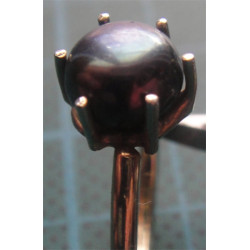 Siyah İncili Gümüş Yüzük_1304