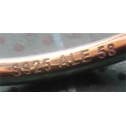 Siyah İncili Gümüş Yüzük_1304