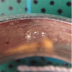 Güllü Kehribar Gümüş Yüzük_1305