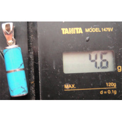 Turkuaz Taşlı Gümüş Kolye Ucu_1613