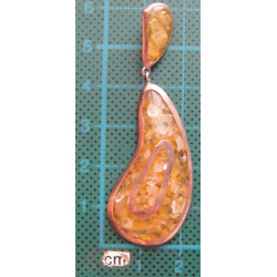 Doğal Taşlı Gümüş Kolye Ucu_1616