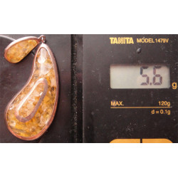 Doğal Taşlı Gümüş Kolye Ucu_1616