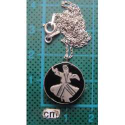 Mevlana Oltu Taşlı El İşçilikli Gümüş Kolye Ucu_63