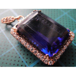 Doğal Taşlı Gümüş Kolye Ucu_1628