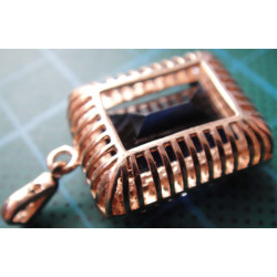 Doğal Taşlı Gümüş Kolye Ucu_1628