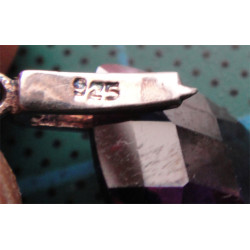 Doğal Taşlı Gümüş Kolye Ucu_1635