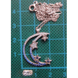 Ay Yıldız Gümüş Kolye Ucu_1636