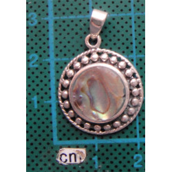 Sedefli Gümüş Kolye Ucu_1638