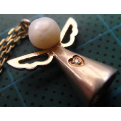 İncili melek Gümüş Kolye Ucu_1641