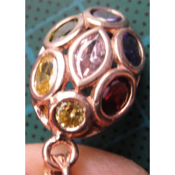 Doğal Taşlı Gümüş Kolye Ucu_1642