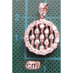 Zirkon Taşlı Gümüş Kolye Ucu_1643