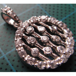 Zirkon Taşlı Gümüş Kolye Ucu_1643