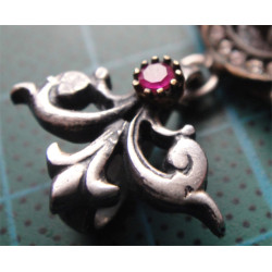 Akik Taşlı İşlemeli Gümüş Kolye Ucu_1646