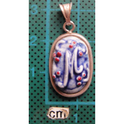 M Harfli El İşçilikli Gümüş Kolye Ucu_1647