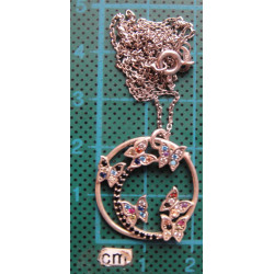 Kelebekli Gümüş Kolye Ucu_1648