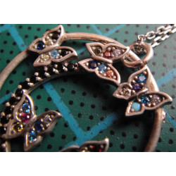 Kelebekli Gümüş Kolye Ucu_1648