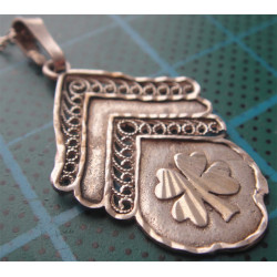 4 Yapraklı Yonca Gümüş Kolye Ucu_1650