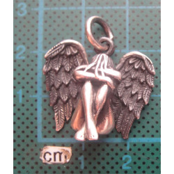 Kanatlı Melek Gümüş Kolye Ucu_1652