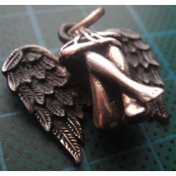 Kanatlı Melek Gümüş Kolye Ucu_1652