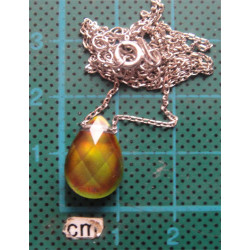 Doğal Taşlı Gümüş Kolye Ucu_1655