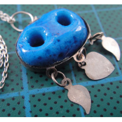 Süryani Nazar Boncuğu Gümüş Kolye Ucu_1657