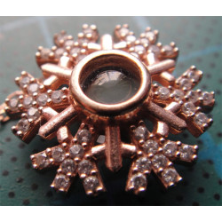 Kar Tanesi Gümüş Kolye Ucu_1662