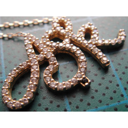 AŞK Yazılı Gümüş Kolye Ucu_1664