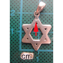 Altı Köşeli Gümüş Kolye Ucu_1669