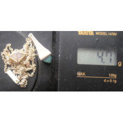 Doğal Taşlı Gümüş Kolye Ucu_1672