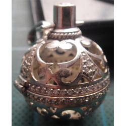 Top Formunda Gümüş Kolye Ucu_1675