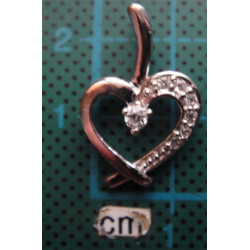 Kalp Formuna Gümüş Kolye Ucu_1676