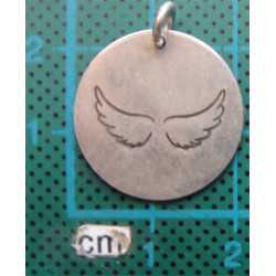 Kanat Formunda Gümüş Kolye Ucu_1677