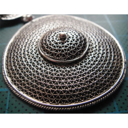 Telkari İşçilikli Gümüş Kolye Ucu_1679