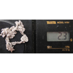 Kalpli, Yıldızlı  ve Nallı Zirkon Taşlı Gümüş Kolye_459