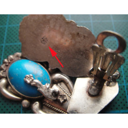 Turkuaz Taşlı Gümüş Kolye ve Küpe Set_461