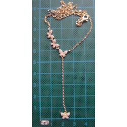 Kelebekli Zirkon Taşlı Gümüş Kolye_463