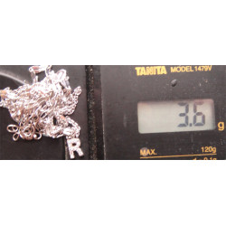 R harfli Gümüş Kolye_464