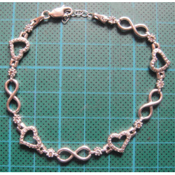 Kalpli ve Sonsuzluk Gümüş Bileklik_620