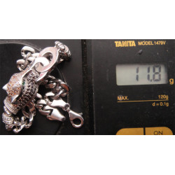 Panterli Gümüş Bileklik_627